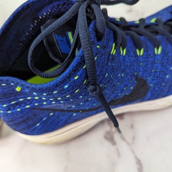 Nike Shoes Mens 13 Lunar Flyknit Chukka Blue Black Mid Obsidian 554969-444 main image 5